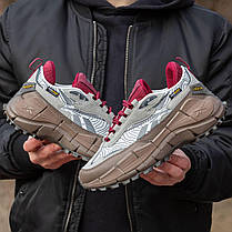 Зимові Чоловічі Кросівки Reebok Zig Kinetica 2.5 x Cordura / Рибок Зіг Кінетика 2.5 Кордура Сірі з Коричневим, фото 3