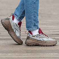 Зимові Чоловічі Кросівки Reebok Zig Kinetica 2.5 x Cordura / Рибок Зіг Кінетика 2.5 Кордура Сірі з Коричневим, фото 6
