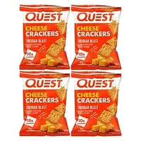 Quest Nutrition, Сырные крекеры, чеддер, 4 пакетика по 30 г (1,06 унции) Днепр