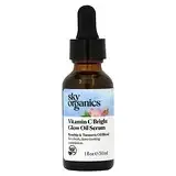 Sky Organics, Vitamin C Bright Glow Oil Serum, Rosehip & Turmeric Oil Blend, 1 fl oz (30 ml) Днепр