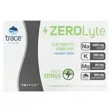 Trace Minerals ®, Суміш для приготування напоїв з електролітами ZeroLyte, солоний цитрус, 30 пакетиків по