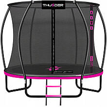 Батут із внутрішньою сіткою THUNDER Inside Ultra 6FT 185 см Black/Pink