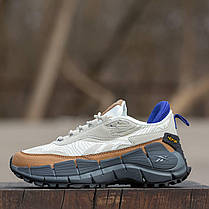 Зимові Чоловічі Кросівки Reebok Zig Kinetica 2.5 x Cordura / Рибок Зіг Кінетика 2.5 Кордура Бежеві, фото 5