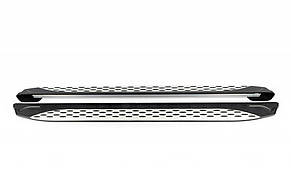 Бокові пороги Shining V1 (2 шт. Алюміній) для Volvo XC90 2002-2014 рр, фото 4