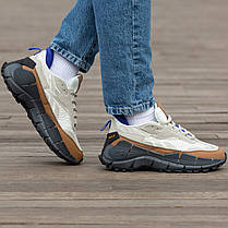 Зимові Чоловічі Кросівки Reebok Zig Kinetica 2.5 x Cordura / Рибок Зіг Кінетика 2.5 Кордура Бежеві, фото 6
