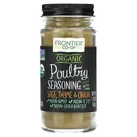 Frontier Co-op, Organic Poultry Seasoning With Sage, Thyme & Onion, 1.20 oz (33 g) Днепр