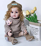 Силиконовая Коллекционная Кукла Реборн Reborn Девочка Гермиона Полностью Анатомическая (Виниловая Кукла)