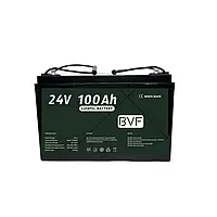 Аккумулятор 100ah литиевый для дома BVF 24V BMS автомобільний инвертор литий фосфатный ферум для квартиры