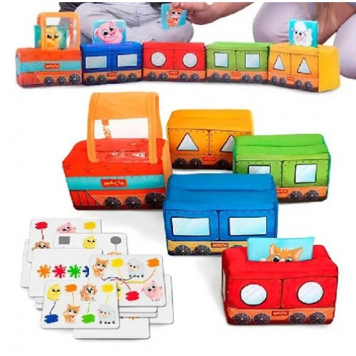 М'яка розвиваюча іграшка Паровозик МС 090602-08 67х6 5х8