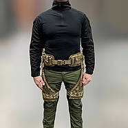 Балістичний захист стегон 1 класу, великий, Піксель, захист ніг від уламків, балістичний пакет 1 класу, фото 3