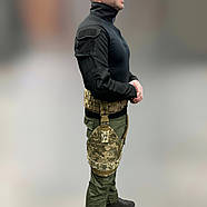 Балістичний захист стегон 1 класу, великий, Піксель, захист ніг від уламків, балістичний пакет 1 класу, фото 2