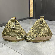 Балістичний захист стегон 1 класу, великий, Піксель, захист ніг від уламків, балістичний пакет 1 класу, фото 9