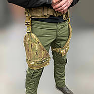 Балістичний захист стегон 2 класу, Розширений, Мультикам, захист ніг від уламків, балістичний пакет 2 класу, фото 3