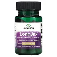 Swanson, LongJax, экстракт эврикомы длиннолистной, 400 мг, 30 капсул Днепр