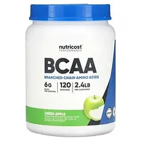 Nutricost, Performance, BCAA, со вкусом зеленого яблока, 1080 г (2,4 фунта) Днепр