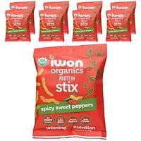 IWON Organics, Organics Protein Stix, острый сладкий перец, 8 пакетиков по 42 г (1,5 унции) Днепр