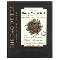 The Tao of Tea, Органический чай, орегонская мята и тулси, 15 пирамидок, 1,05 унц. (30 г) Днепр