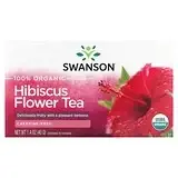 Swanson, Чай из цветов гибискуса, без кофеина, 20 чайных пакетиков, 40 г (1,4 унции) Днепр