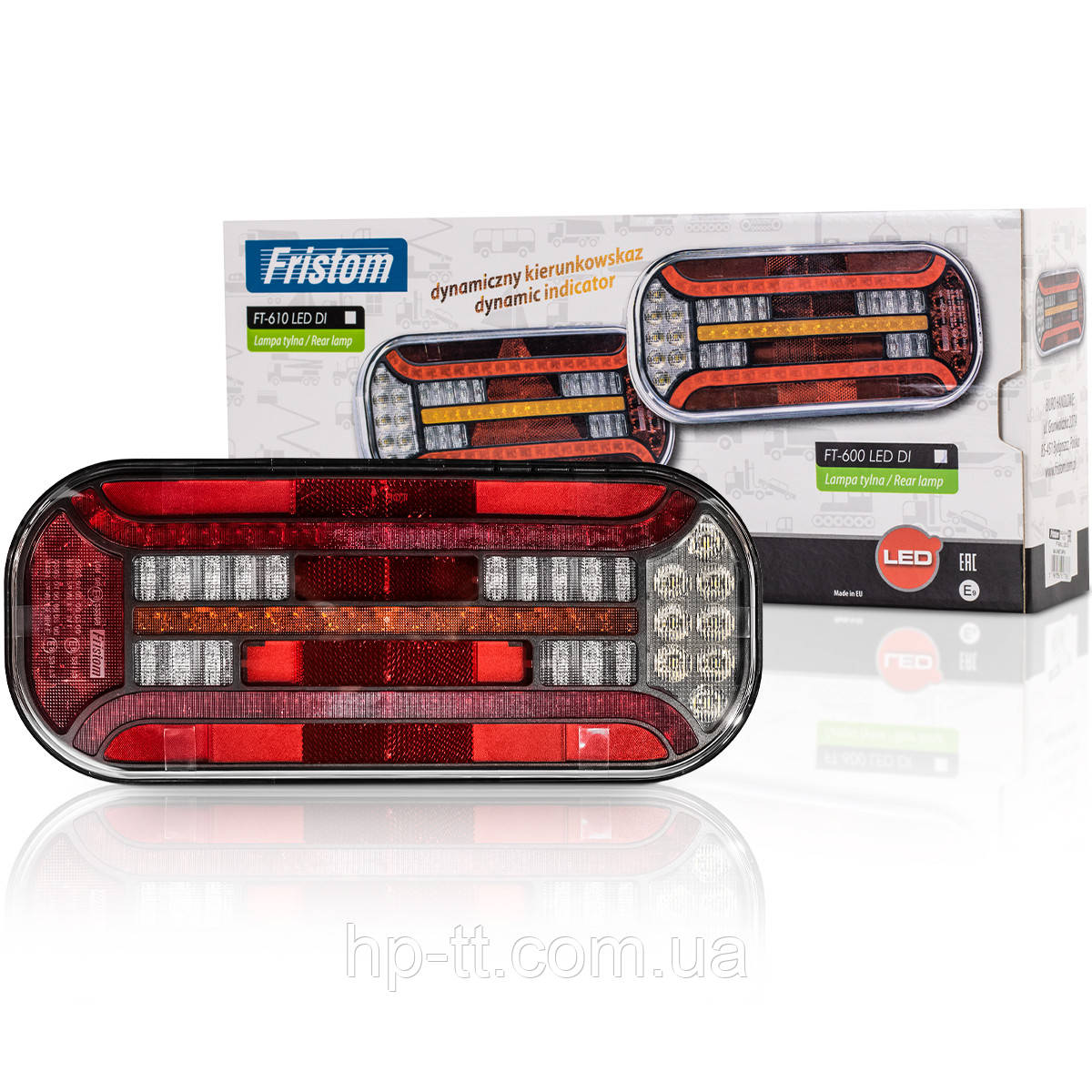 Ліхтар універсальний Fristom задній лівий, 6-функціональний байонетом 6pin FT-600 L LED DI BAJONET 6PIN