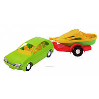 Дитяча машина "Авто-купе з причепом" (39002), Tigres Зелений