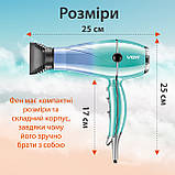 Фен для волосся із двома концентраторами професійний 2400 Вт з холодним та гарячим повітрям VGR V-452, фото 6