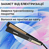 Випрямляч для волосся керамічний 5 режимів до 230 градусів, стайлер для вирівнювання волосся та завивки GEMEI GM-416, фото 4