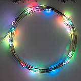 Гірлянда кінський хвіст Роса 10 ниток на 200 LED лампочок світлодіодна мідний провід 2 м по 20 діодів, фото 2