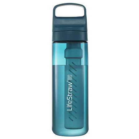 Пляшка-фільтр для води LifeStraw Go Filter Bottle, 650 мл, Laguna Teal (LSW LGV422TLWW), фото 2