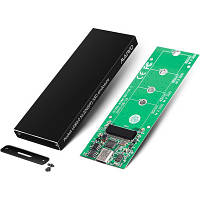 Карман внешний Maiwo M.2 SSD (NGFF) SATA USB3.1 GEN2 Type-C al. (K16NC black) e