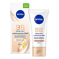 BB-крем для лица Nivea BB Creme 5in1 Hydratation 24H Teintе Claire SPF 15 50 мл