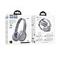 Бездротові навушники HOCO W46 Charm BT headset Light Blue Gray, фото 4