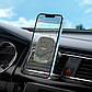 Тримач для мобільного HOCO CA115 Blue Shark air outlet magnetic car holder Black Metal Gray, фото 8