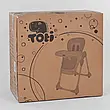 Стільчик для годування Toti W-62005 (1) м'який PU, м'який вкладень, 4 колеса, знімний столик, у коробці, фото 4