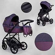 Дитяча коляска 2 в 1 Expander VIVA V-26883 (1) колір Plum, водовідштовхувальна тканина + екошкіра