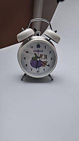 Годинник будильник Clock дитячий, настільний годинник із будильником Білий