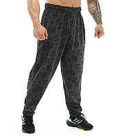 Big Sam, Штаны спортивные зауженные (Baggy Logo Gym Pants PNT1302) Черный-Серый ( M )