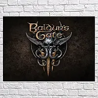 Плакат "Врата Балдура 3, Baldur's Gate 3", 60×85см