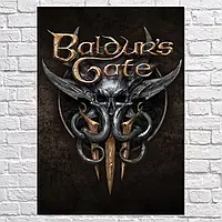 Плакат "Врата Балдура 3, Baldur's Gate 3", 85×60см