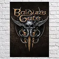 Плакат "Врата Балдура 3, Baldur's Gate 3", 42×30см