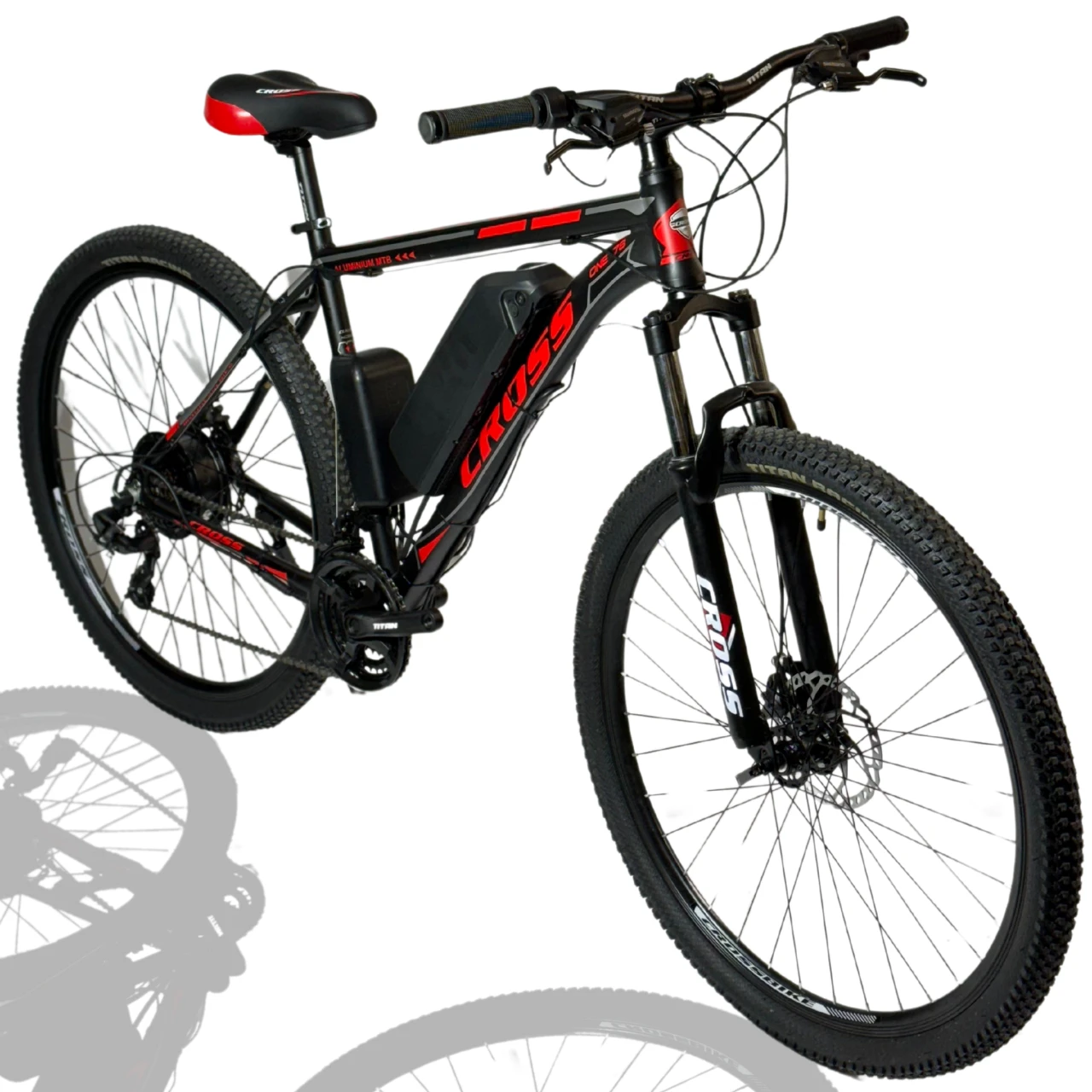 Електровелосипед E-Titan 27.5" 17" Cross Hunter 48 В 500Вт 12 Ah/ до 45 км запас ходу