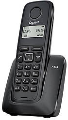 Радіотелефон DECT Gigaset A116  (чорний) (S30852H2801S301) (код 137853)