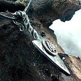Оберег срібний «Валькнут на мечі», фото 5
