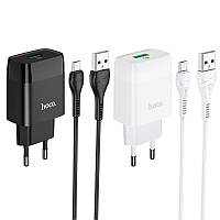 СЗУ Hoco C72Q Glorious QC3.0 18W (1USB/3A) + MicroUSB TRE