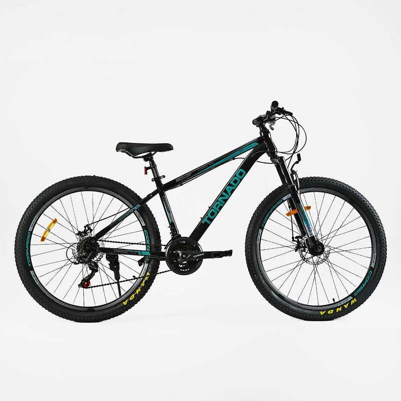 Велосипед Спортивний Corso 27.5`` дюймів «TORNADO» TR-27117 (1) рама сталева 15.5’’, перемикачі Shimano, 21