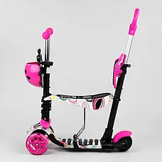 Самокат 5в11 75009 (1) Best Scooter, АБСТРАКЦІЯ, PU колеса, ПІДСВІТКА КОЛІС, у коробці, фото 3