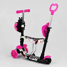 Самокат 5в11 75009 (1) Best Scooter, АБСТРАКЦІЯ, PU колеса, ПІДСВІТКА КОЛІС, у коробці, фото 4