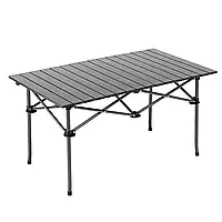 Стол прямоугольный складной для пикника в чехле 95x57x50 см Туристический раскладной стол Черный SEN