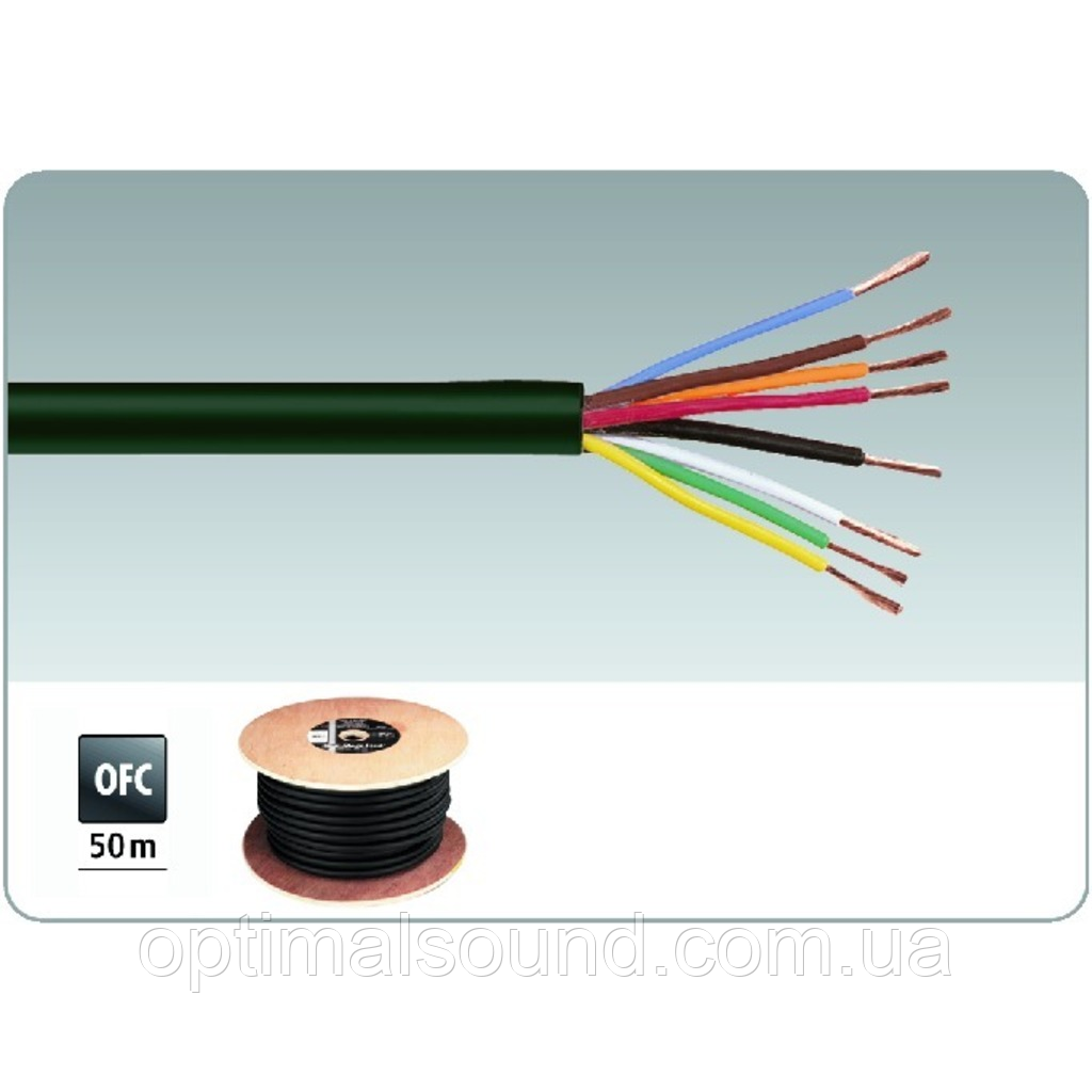 Мідний акустичний кабель в додатковій ізоляції 8х2мм2 Monacor SPC-580/SW