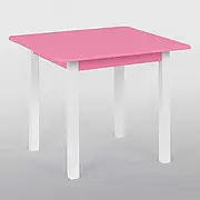 Гр Столик 60*60 колір рожевий, квадратний (1) висота 52 см "Іграша"