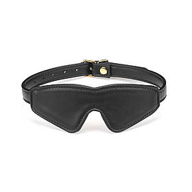Маска на очі Liebe Seele Black Organosilicon Blindfold, екошкіра